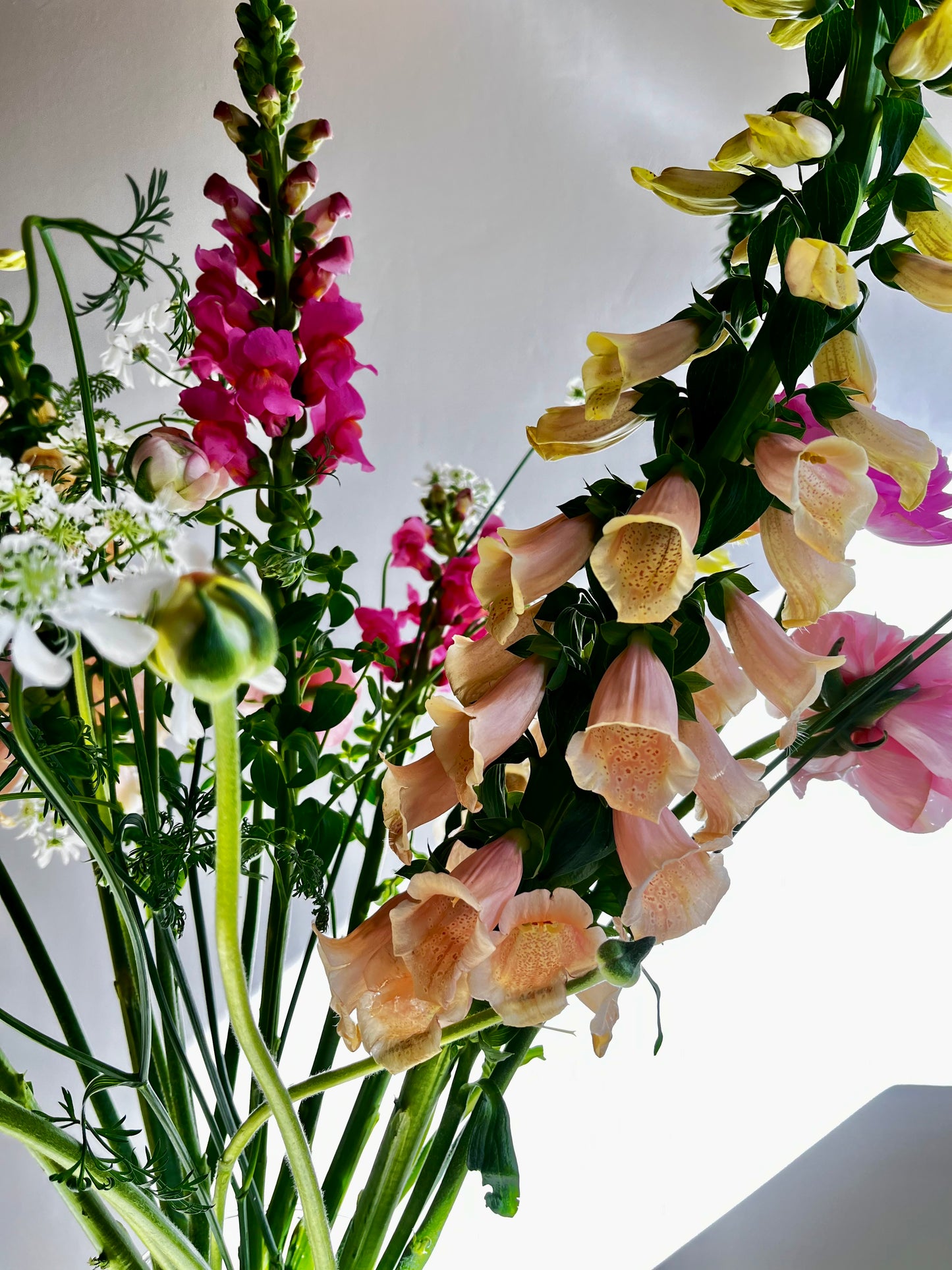 Spring Bouquet Large — Foxglove, Ranunculus & Snapdragon