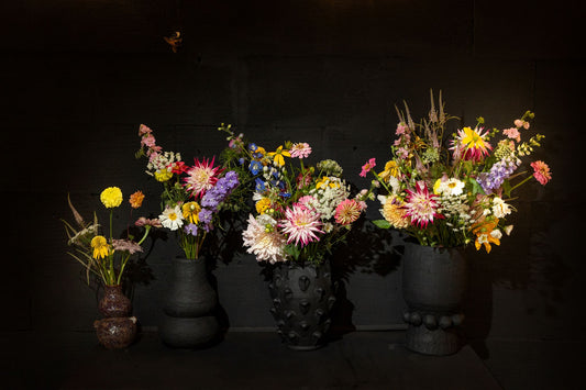 Vaasje “RAW”met Bloemen: OP =OP