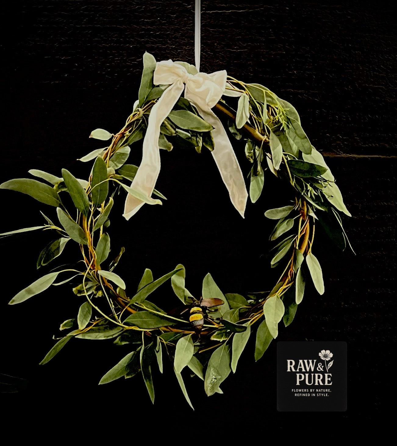 Givrije Kerstkrans Eucalyptus