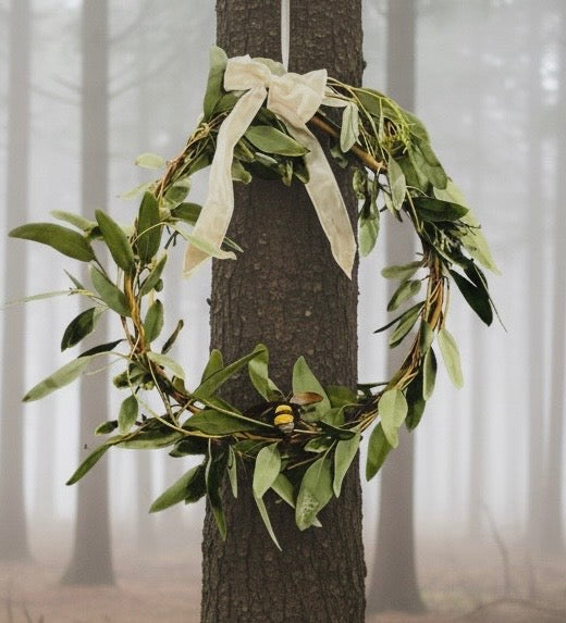 Givrije Kerstkrans Eucalyptus