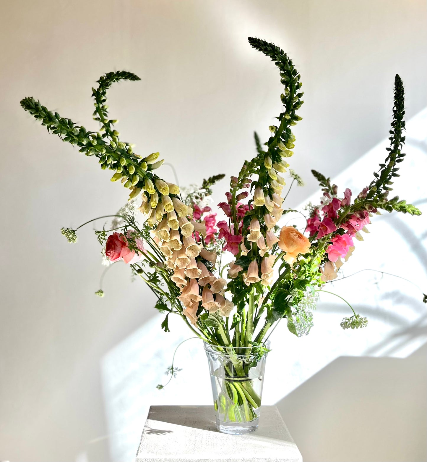 Spring Bouquet Large — Foxglove, Ranunculus & Snapdragon