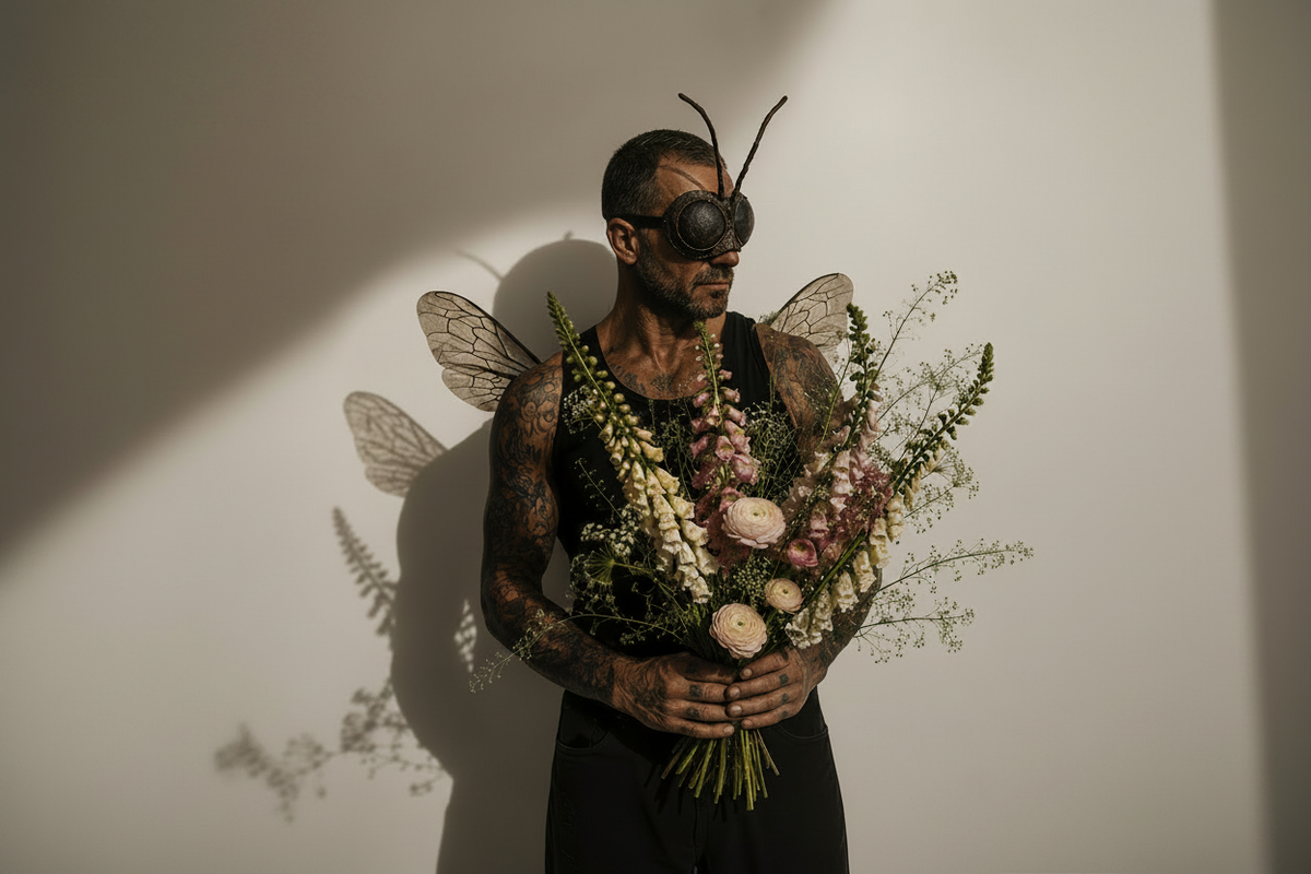 Raw and Pure Flowers Banner zonder tekst